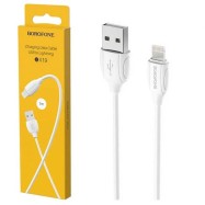 Дата-кабель USB 3.0A PD 20W для Lightning 8-pin Borofone BX19 ПВХ 1м (White)
