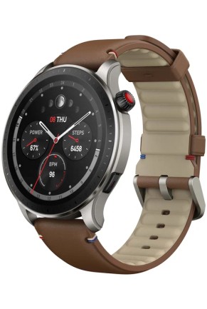 Часы Amazfit A2166 GTR 4 Brown Leather (6972596105725)