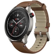 Часы Amazfit A2166 GTR 4 Brown Leather (6972596105725)