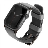 Ремешок Uniq для Apple Watch 49/45/44/42 mm Linus Airosoft silicone strap Grey