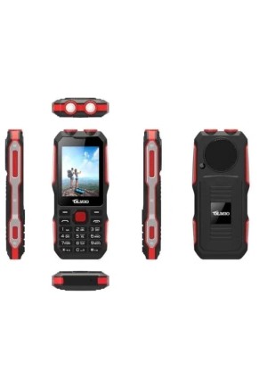 Телефон OLMIO X02, 2 SIM, черный/красный