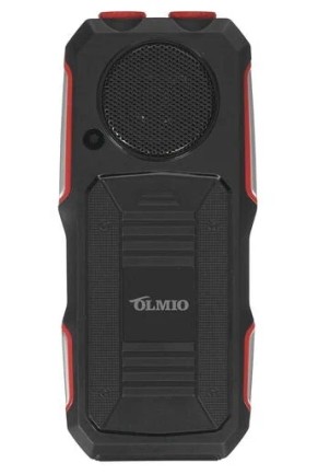 Телефон OLMIO X02, 2 SIM, черный/красный