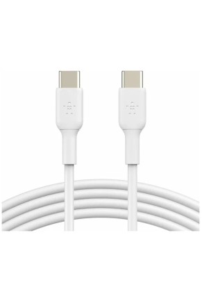 Кабель Belkin USB-C - USB-C 1м, пластик, белый (CAB003bt1MWH)