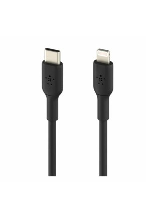 Кабель Belkin PVC BOOST CHARGE USB-C / кабель Lightning 1м, черный (CAA003bt1MBK)