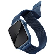 Ремешок Uniq для Apple Watch 45/44/42 mm Dante Strap Mesh Steel Cobalt blue