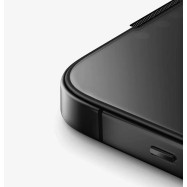 Стекло Uniq для iPhone 15 Pro OPTIX Vivid (true colors Anti-dust) Clear/Black (+installer)