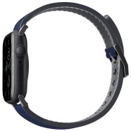 Ремешок Uniq для Apple Watch 49/45/44/42 mm Straden Waterproof Leather/Silicone Blue