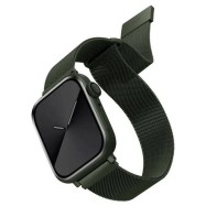 Ремешок Uniq для Apple Watch 45/44/42 mm Dante Strap Mesh Steel Green