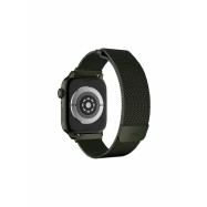 Ремешок Uniq для Apple Watch 45/44/42 mm Dante Strap Mesh Steel Green