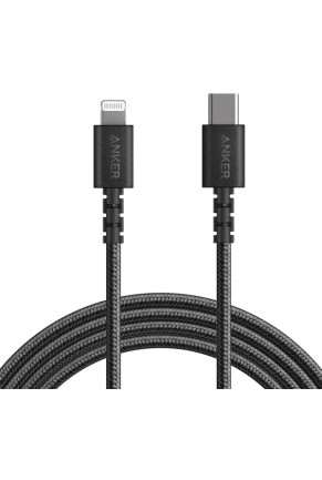 Кабель Anker PowerLine Select+ USB-C -> MFI 0,9м A8617 Black/черный
