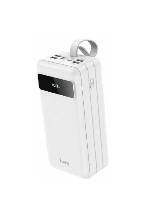 Внешний аккумулятор 60000mAh 4USB 3.0A 22.5W PD 20W+QC3.0 Li-pol батарея Hoco J86B Electric (White)