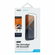 Стекло Uniq для iPhone 15 Pro OPTIX Matte Clear/Black (+installer)