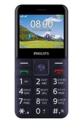 Мобильный телефон Philips E207 Xenium (Blue)